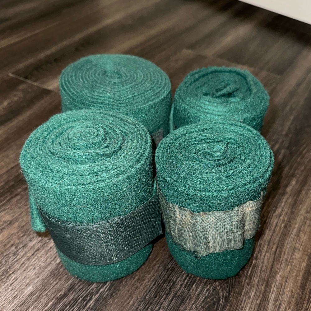 Hunter Green Horse Polo Wraps